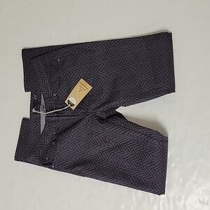 Prana herringbone print casual 5 pocket pants women's sz 6 new with tags
